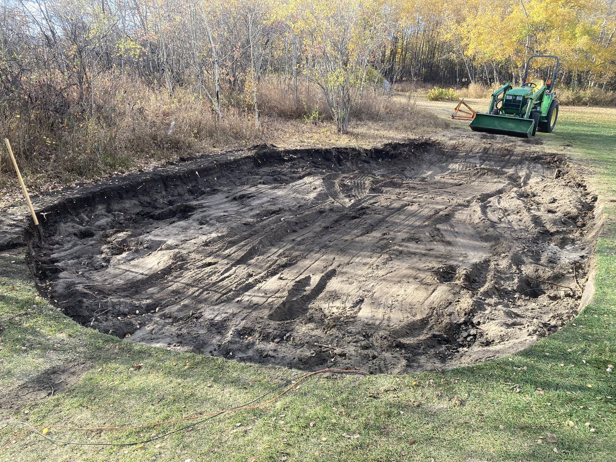 We are making #progress roughing in the second bunker for the year