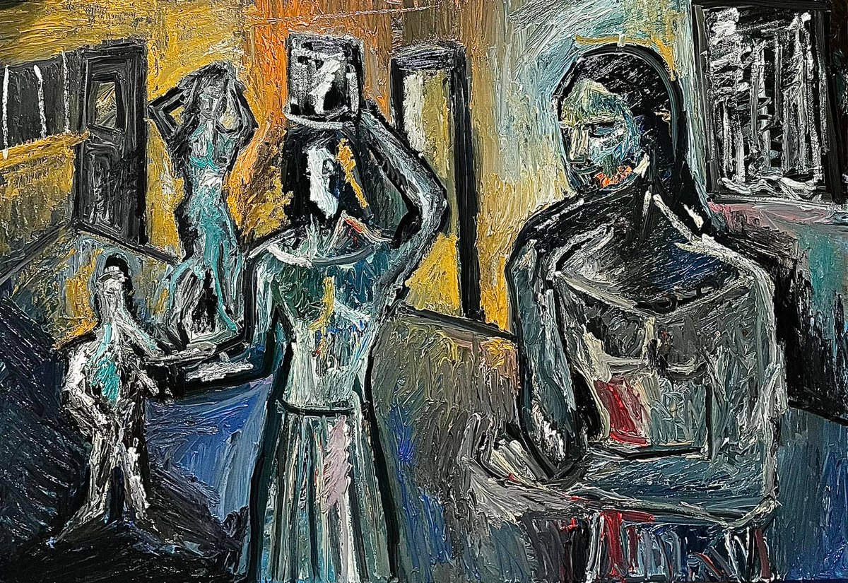 100x70  #gallery #art #abstract #figurative #love  #collector OIL ON CANVAS