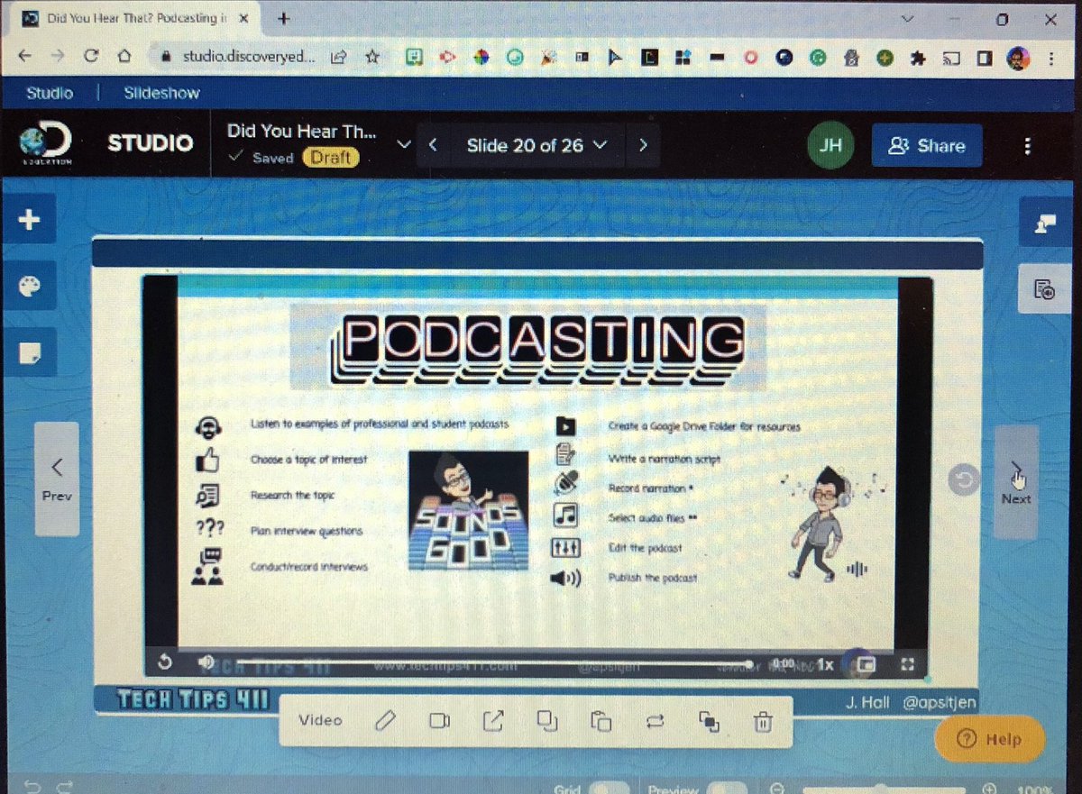 Excellent podcasting session with <a href="/apsitjen/">Jen Hall, NBCT</a> So much inspiration! #VirtCon <a href="/DiscoveryEd/">Discovery Education</a>