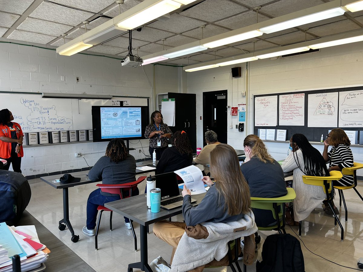 TJCotter's tweet photo. PLC in Action at @FondrenMS_HISD ‼️ Today’s focus was small group intervention with a focus on data-driven instruction. 

How are you utilizing formative assessment data to adjust intervention and group your students accordingly? #BlazingTrailsofExcellence https://t.co/McbhWyCojw