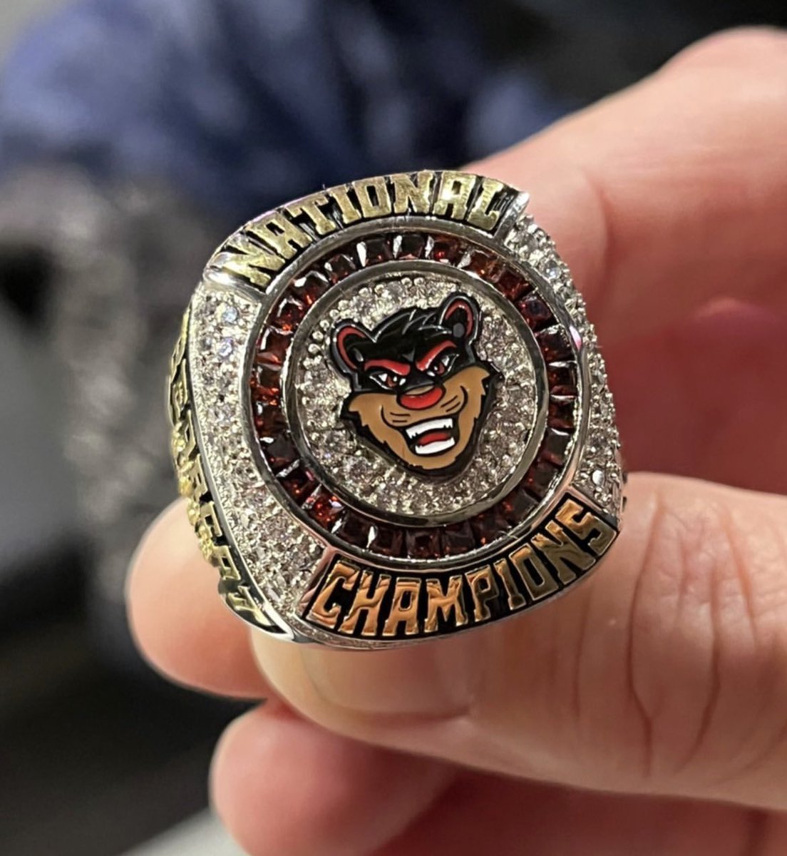 The Cheer team and the Bearcat got their National Championship rings the other day are they’re NICEEE 🤩🤩