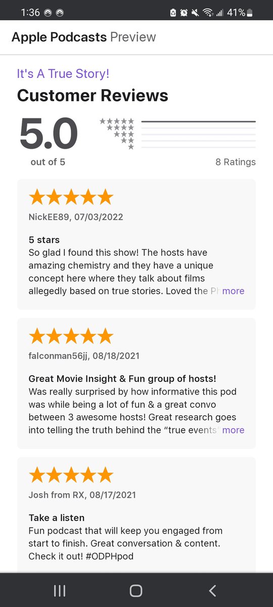 It's A True Story! Podcast tweet media