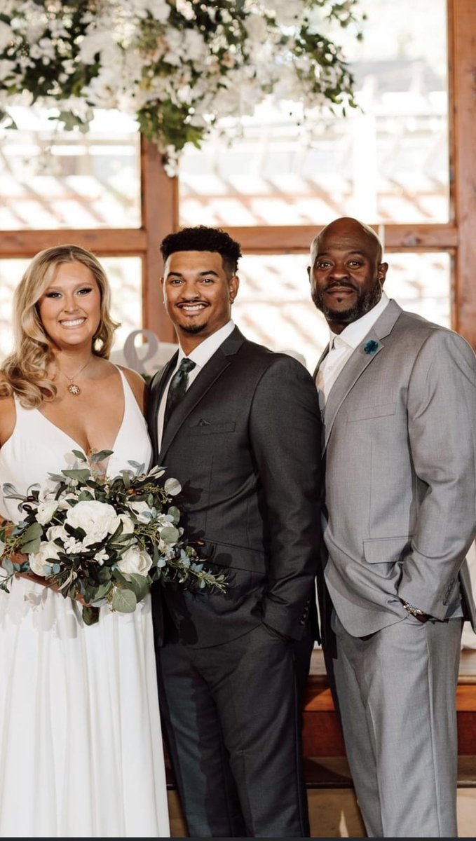My 2nd Oldest got married this past Saturday to love of his life !! Congrats you two  Welcome to the family Nicole Ooo ya . one last thing  I got my granddaughter for Track already now I need a ( Tightend ) or Linebackers so let go !  🤣 <a href="/OEHawksFootball/">Olathe East Football</a>