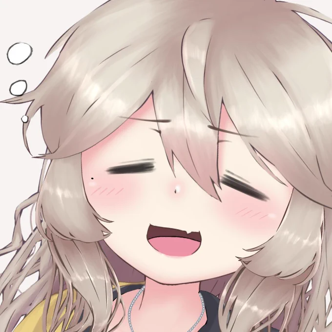 つむぎ(爆睡)「んかぁ～……オタクくん～……すぴゃー」 #進捗 