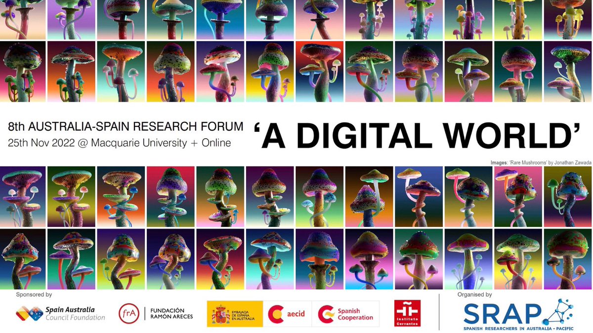 The 8th 🇦🇺🇪🇸 Research Forum “A Digital World” is sponsored by @EmbajadaEspAust @Spain_Australia @FundacionAreces & @IC_Sydney, to whom we are extremely grateful for their continuous support. digitalworldforum2022.srap-ieap.org