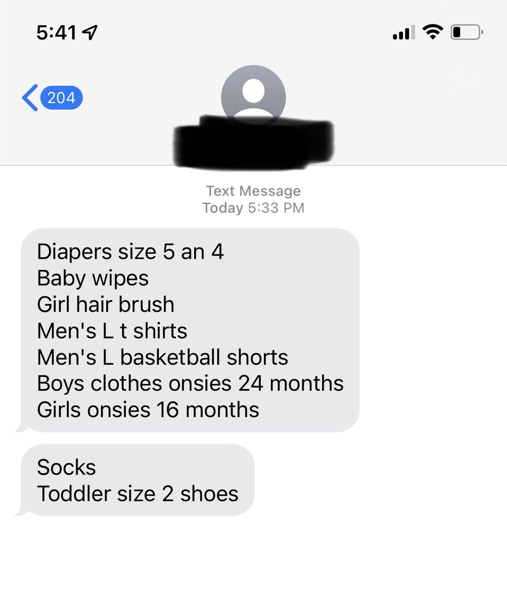 (1/2) I just got a call from a family with 2 infants who have been sleeping in their car.

I’m on my way to help this family now. We aim to get them a hotel room until space opens up at an emergency family shelter.

These are the items this family has requested. DM to donate!