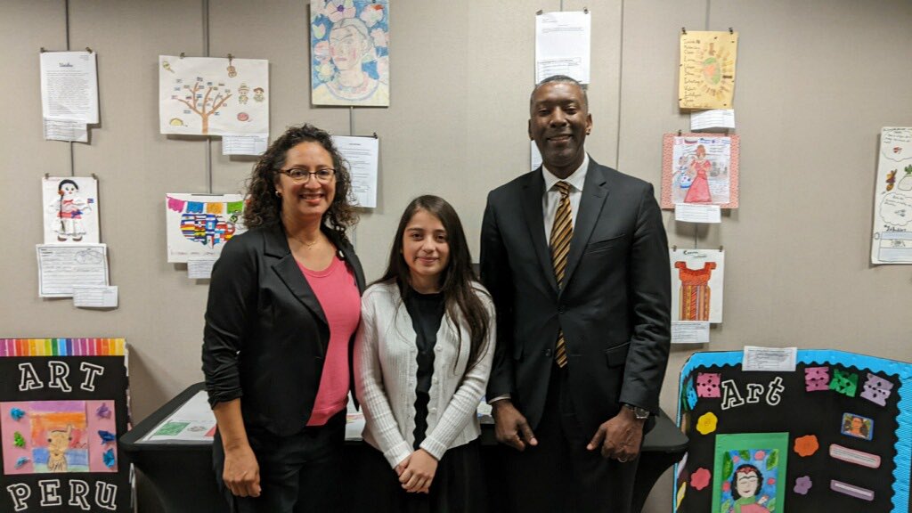 DrAlfredJames's tweet photo. Congratulations to Kendra Perez for being recognized at the board meeting tonight! She was the District Hispanic Heritage Month 1st place contest winner for the 9th-12th poetry category. @AyeshaAhmad30 @PapkeAndrew @cwhs_springisd @SpringISD @Shuester @TraWalker3 https://t.co/EkrInxT1d9