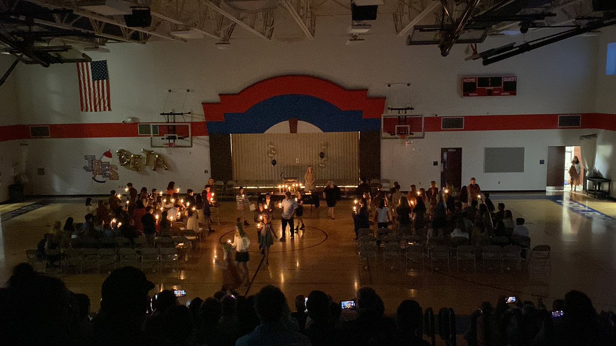 Tonight we inducted 100 members into The National Beta Club. We are so proud of these rockets 🚀 <a href="/JresRockets/">JRES</a>