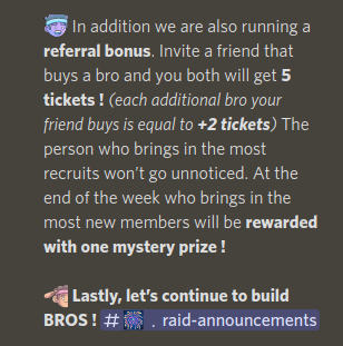 DM me if you want to earn some tickets that can be redeemed at our <a href="/SmallBrosNFT/">Small Bros</a>  Carnival Store for items like: NFT's ETH credits, Ledger hard wallets, VR Headsets etc...
