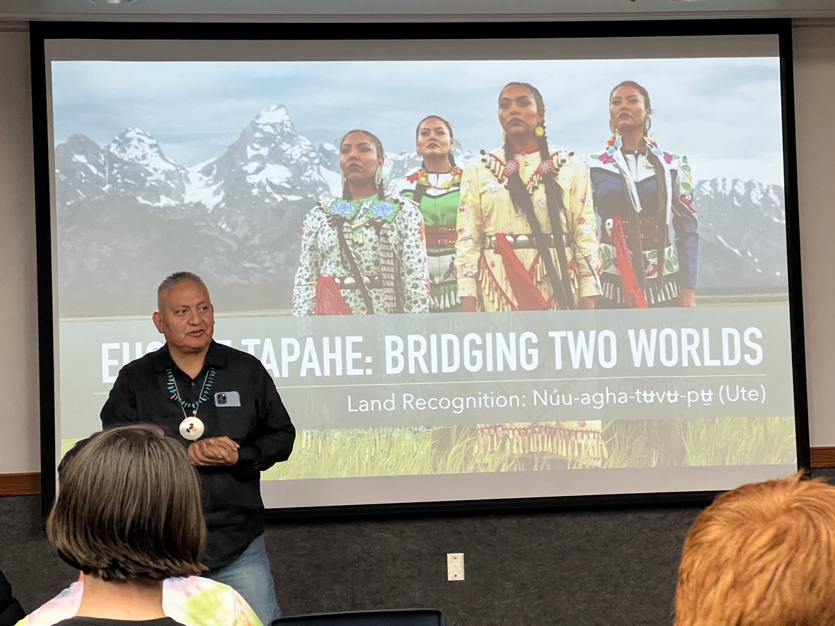 utahguy's tweet photo. Listening to ⁦⁦@TapaheDesign⁩ talk about growing up on the reservation. https://t.co/CaqPKRZfrd
