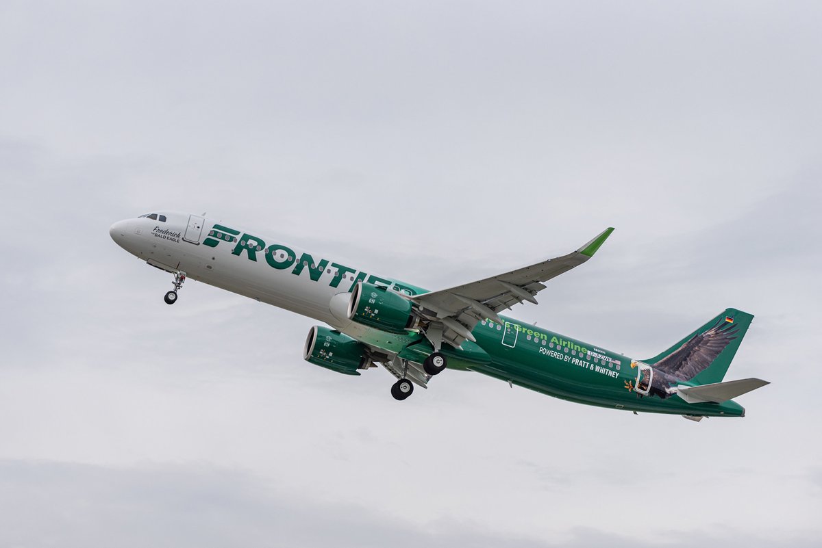 aeroERMO's tweet photo. Frontier Airlines presenta el primer A321neo con motores GTF
Más información: https://t.co/hc3o0fxpwD
#AeroErmo #PrattAndWhitney #FrontierAirlines #AirbusA321neo #GTFEngine
@prattandwhitney
@FlyFrontier https://t.co/H0WexYAKXY