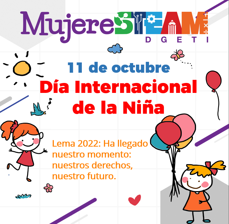 MujerSTeamDGETI's tweet photo. El 11 de octubre se conmemora el Día Internacional de la Niña, con el objetivo de dar apoyo a todas las niñas del mundo en defensa de sus derechos, así como concienciar a la población sobre los desafíos que tienen que superar en muchas ocasiones solo por su género. https://t.co/wLyTvBzlhA