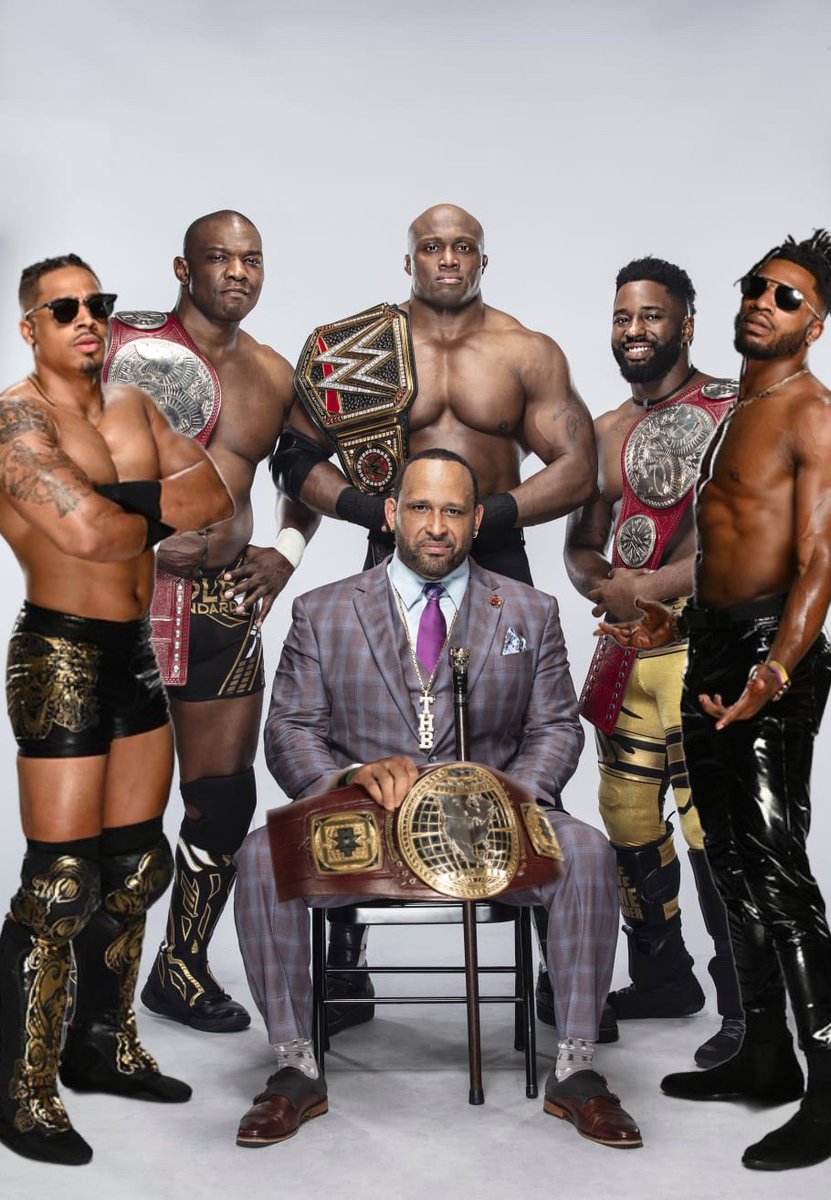 OH HOW I WOULD KILL TO SEE THIS  FACTION (THE HURT BUSINESS (I’d love to see them Vs the bloodline )  #WWERaw #SmackDown #WWENXT #HurtBusiness #CarmeloHayes #TrickWillams #Melo