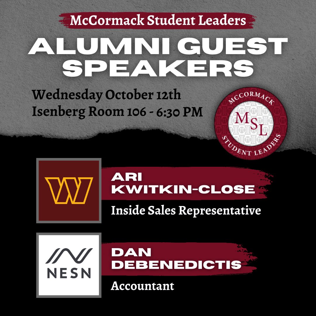 McCormack Student Leaders Club tweet media