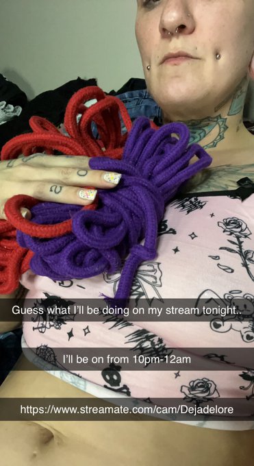 Come watch me on streamates.. I&rsquo;ll be on from 10pm-12am.. I&rsquo;m playing with rope tonight.. https://t.co/H2KZfKC38Y<a href="/tag/realloyalfans"class="tags"><span>#realloyalfans</span></a>