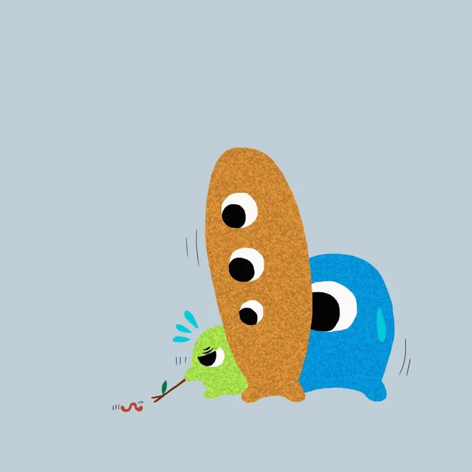 8.  オリキャラ…よく描く子はこの子達ですが名前はないです 