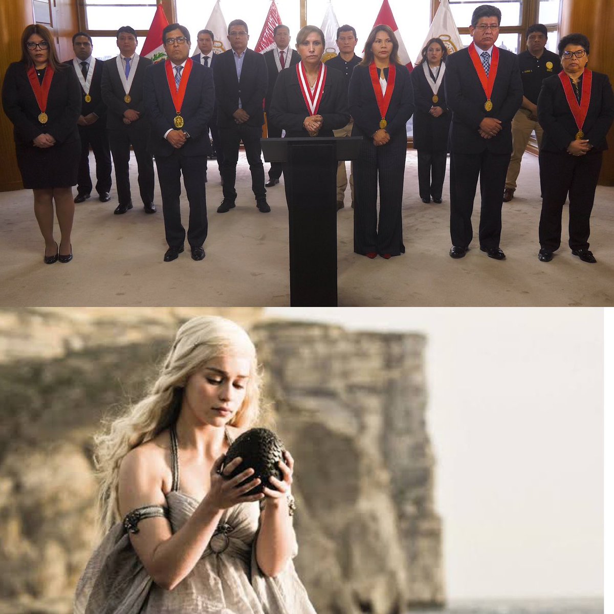 FelizA1000's tweet photo. Siempre es una MUJER la de los huevos bien puestos. 
#PatriciaBenavides haz que arda el ejecutivo 🔥 #Dracarys #YoApoyoALaFiscalDeLaNacion #FueraCastilloporDelincuente https://t.co/q4P23gIu64