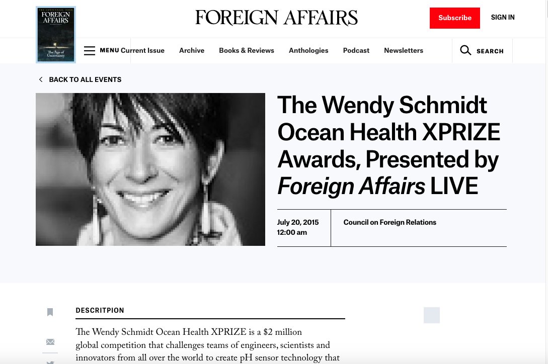 Isabel Maxwell and her partner Al Seckel at X Prize 2010. Ghislaine