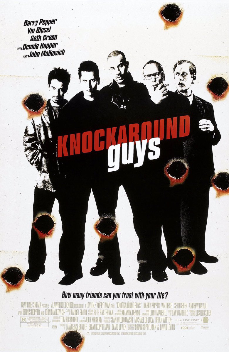 FilmNewsNos's tweet photo. 🎬MOVIE HISTORY: 20 years ago today, October 11, 2002, the movie ‘Knockaround Guys’ opened in theaters!
@vindiesel #BarryPepper @SethGreen #JohnMalkovich #DennisHopper #ArthurNascarella #TomNoonan #ShawnDoyle #KevinGage #AndrewFrancis #JenniferBaxter #JoshMostel #MikeStarr https://t.co/kZjYne3bpq