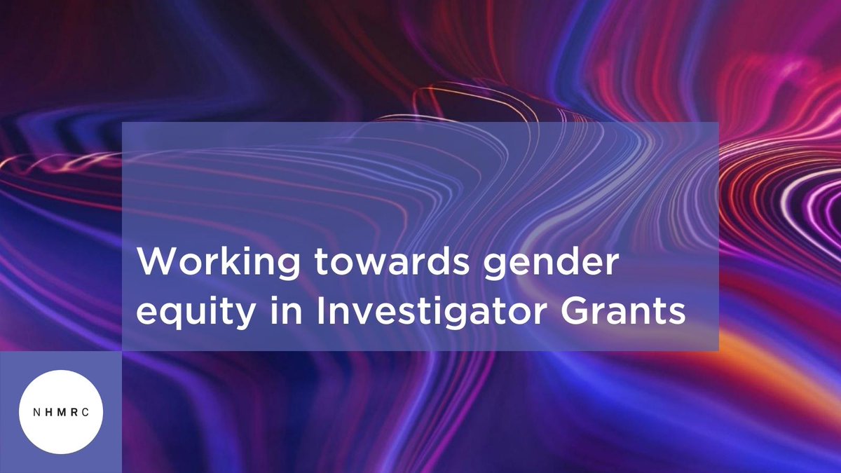 From 2023, NHMRC will award equal numbers of Investigator Grants to women and men in a new intervention to address gender inequities in research funding. nhmrc.gov.au/about-us/news-… 1/2