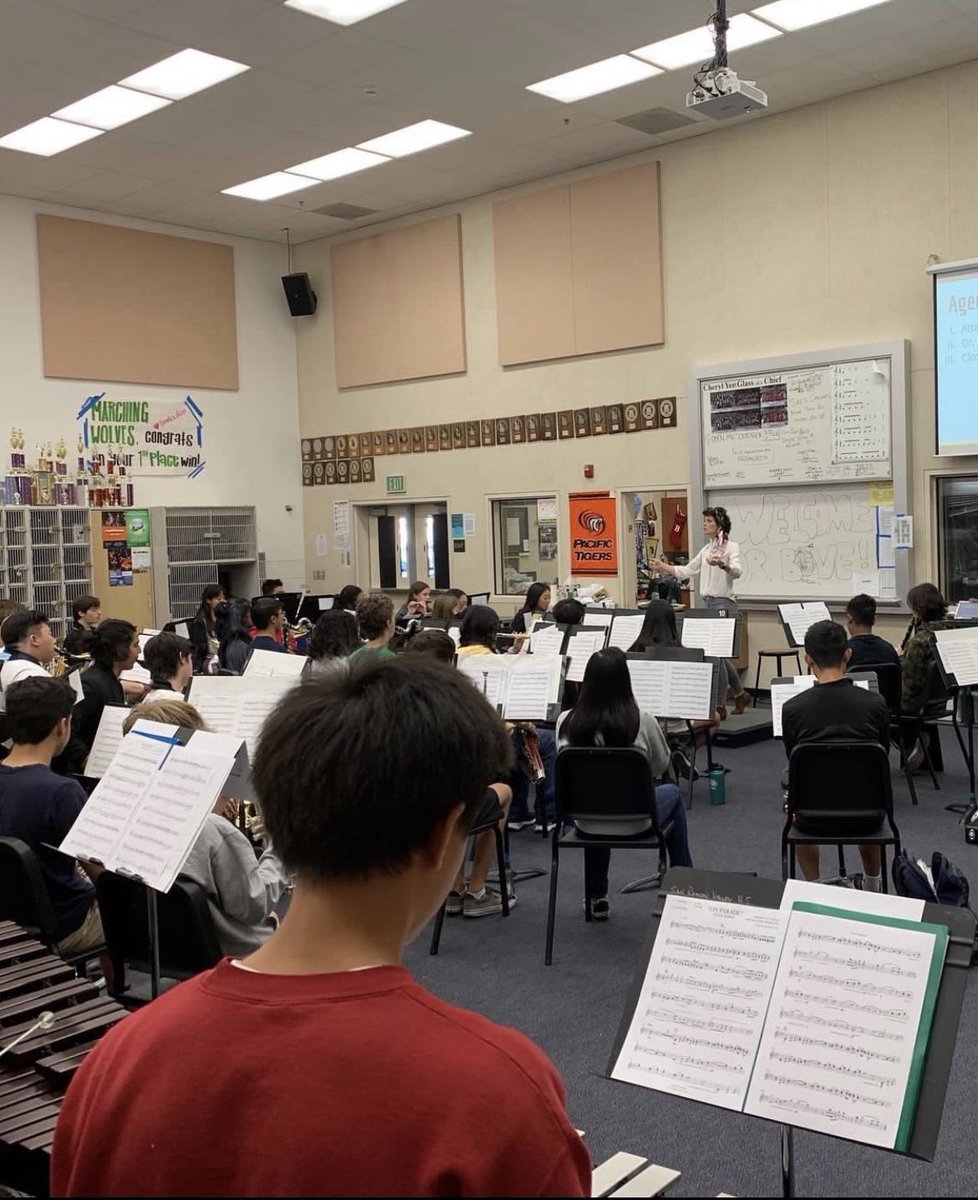 So excited to have Dr. Kaitlin Bove of Diablo Valley College work with the <a href="/WERSR/">San Ramon Valley HS</a> Symphonic Band today. Deep Learning and Innovation! <a href="/SRVUSD1/">SRVUSD</a>