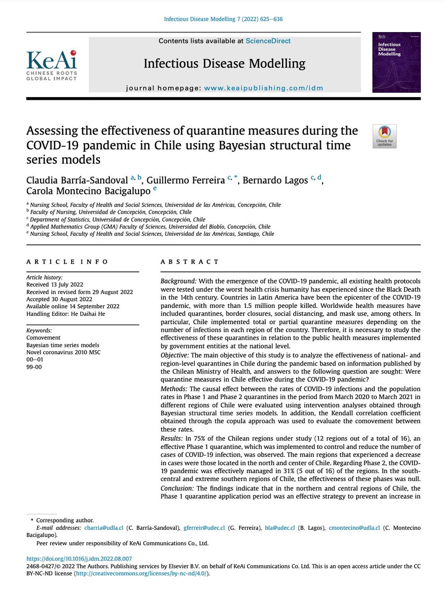 Estudio realizado por Investigadores de Universidad de Concepción y Universidad de las Américas; en la Región del Biobío, Chile.
<a href="/udeconcepcion/">Universidad de Concepción</a>
 <a href="/enfermeria_udec/">Enfermeria_udec</a>  
<a href="/UDLAInvestiga/">Investigación UDLA</a>
<a href="/SaludSocUDLA/">Facultad de Salud y Ciencias Sociales UDLA</a>
<a href="/UDLA_CL/">UDLAChile</a>
<a href="/D_DocenteUDLA/">Desarrollo Docente UDLA</a>
<a href="/MiDaS_Chile/">Descubriendo Estructuras en Datos Complejos</a> 
doi.org/10.1016/j.idm.…