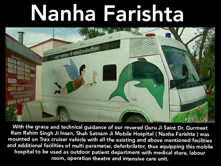 07sukhibrar's tweet photo. Nanha Farishta is the biggest relief for the people of remout area,where they don't have any access to medical facilities.This #HospitalOnWheels is designed very creatively in a van by Saint Gurmeet Ram Rahim Ji,so that it can access to remote areas within time. https://t.co/FS0qvxeJz7