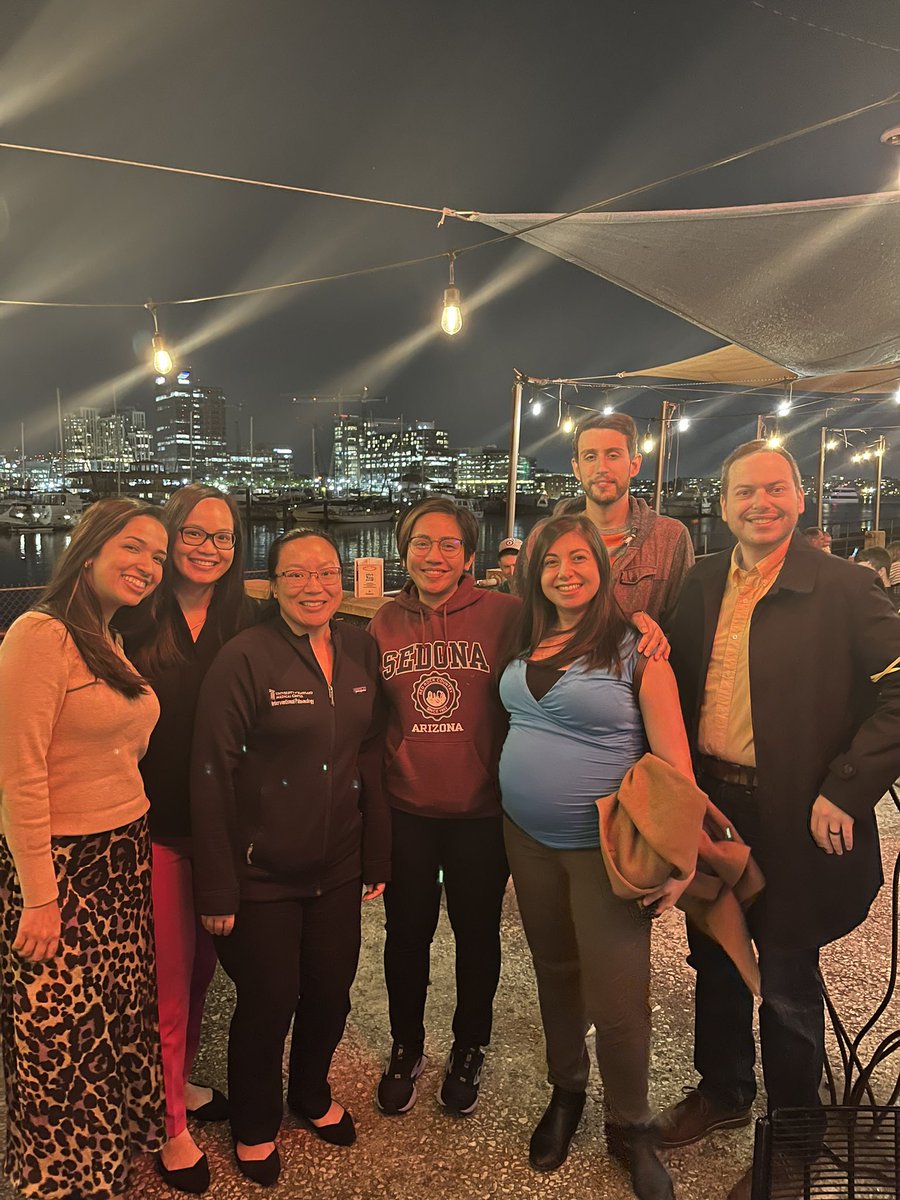 First year fellowship dinner!! Enjoying the beautiful night at Baltimore’s inner harbor. @MChaturvedi93 @GraceSalacup @RAmirahmadi @YoumnaAG @TraficanteMD @UMMC @ngshah1 @ksrobinett