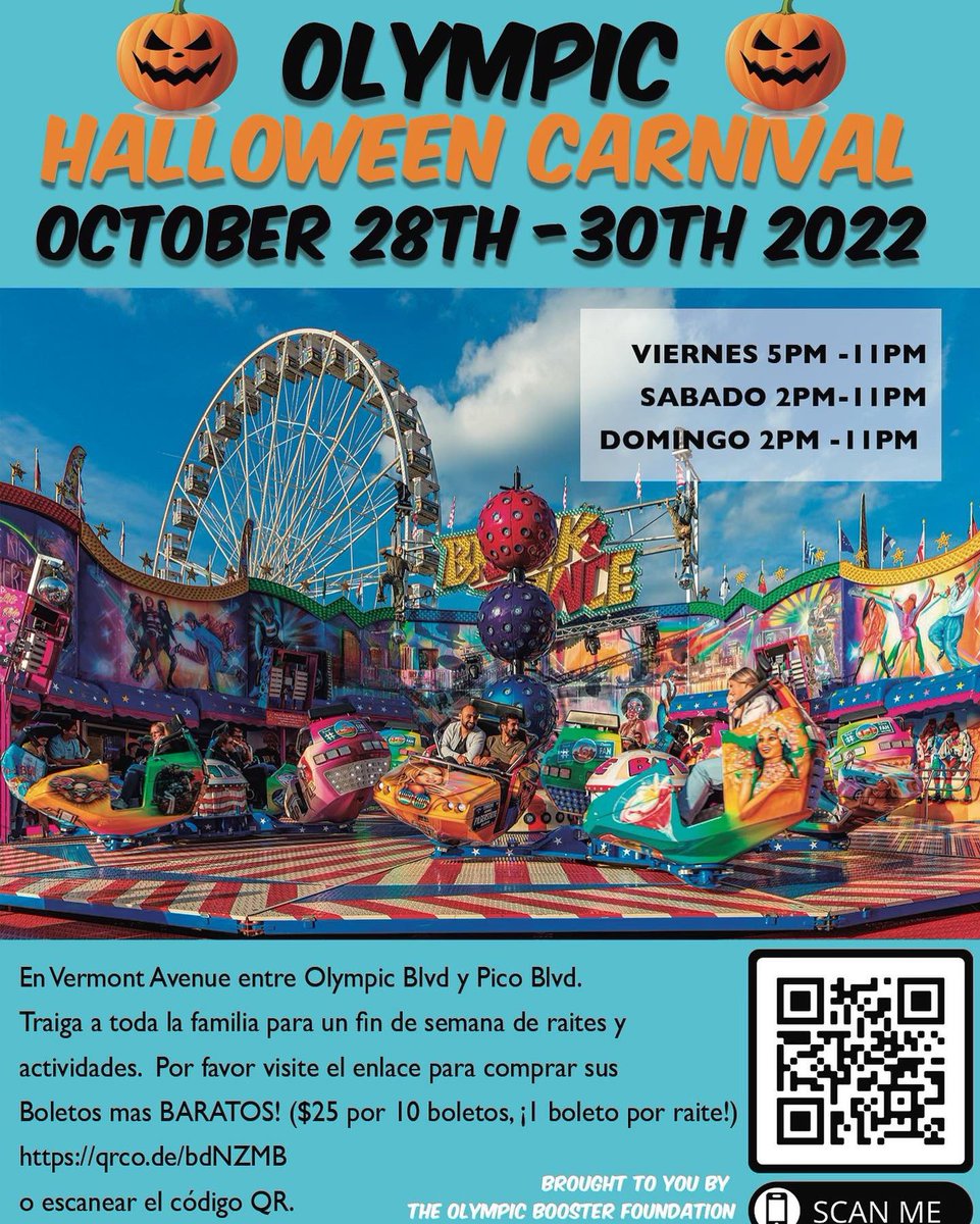 Save the date and spread the word for our community carnival event, see flyer for details.