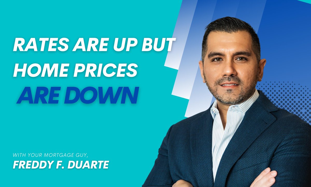 ProdigyATX's tweet image. Rates are up but Home Prices are Down!
Watch the video here: youtu.be/qC36rTB7GBs
Share it with your friends!

🌐Learn more at: YourMortgageGuyFreddy.com

#ProdigyMortgageBrokers #YourMortgageGuyFreddy
#Mortgage #realestate #austinrealestate #refinance #cashout