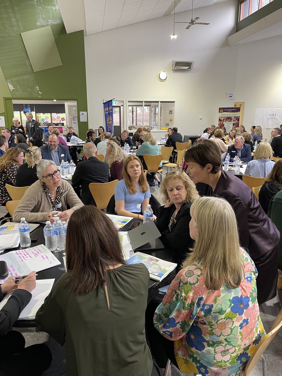 JamesDCoutts's tweet photo. @CEMelbourne #EROSILC school teams presenting “what did the school data point out they needed to do?”, “what did they do?”, and “what was the impact?” Such positive stories with evidence to support. 45 schools presenting. Energy in the room! @LynSharratt https://t.co/FqLqt4FCpD