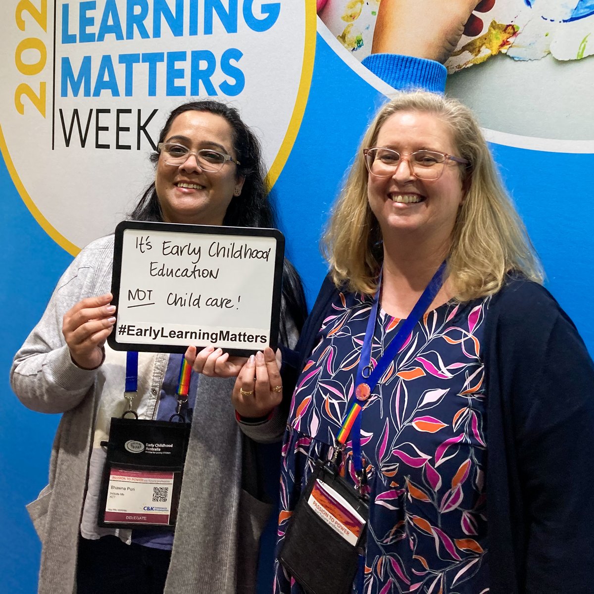 EarlyChildAust's tweet photo. ‘It’s early childhood education, not childcare!’  #EarlyLearningMatters because the first five years are critical to a child’s development. https://t.co/CmQZdONTty