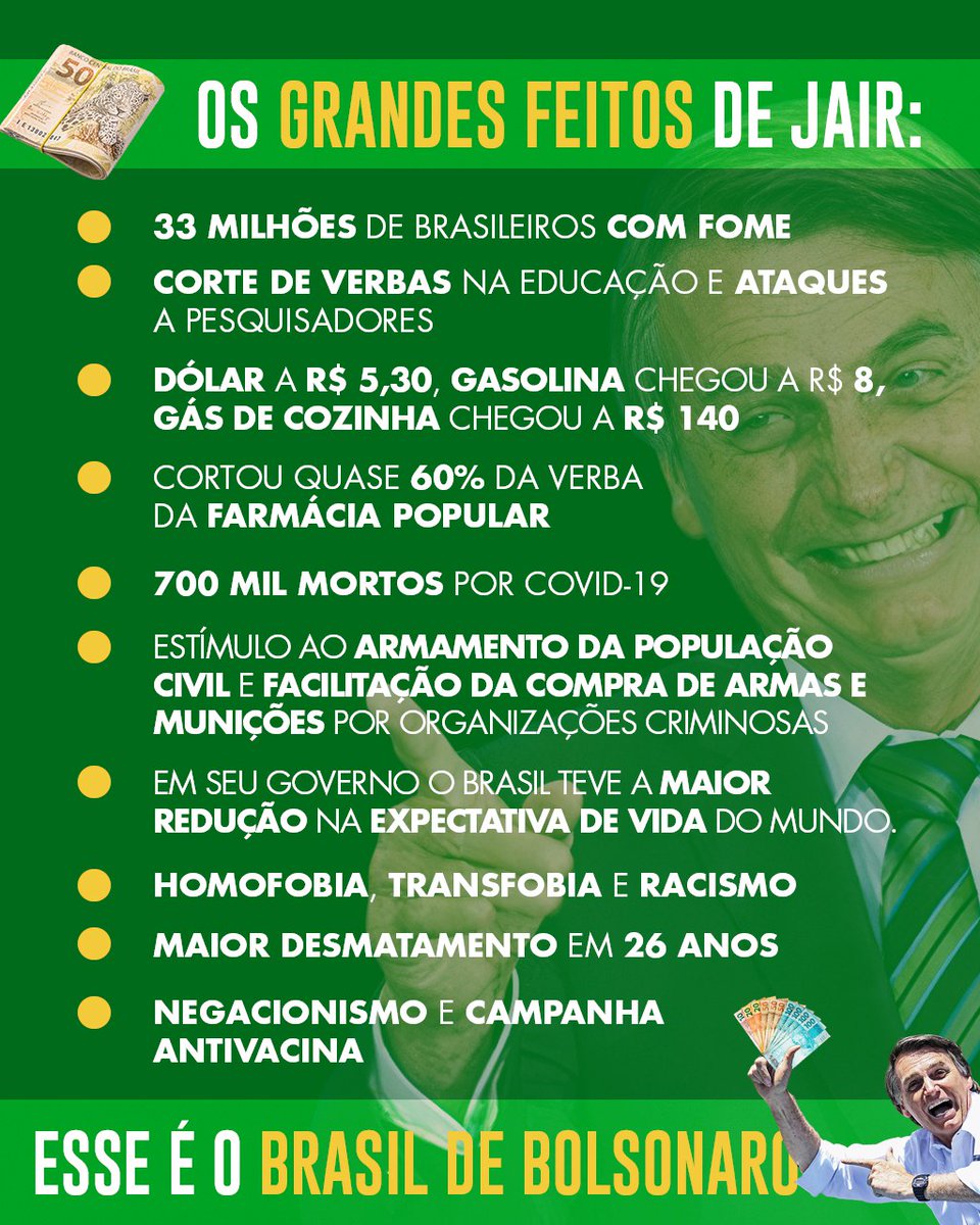 desmentindobozo's tweet image. Os Grandes Feitos de Jair!