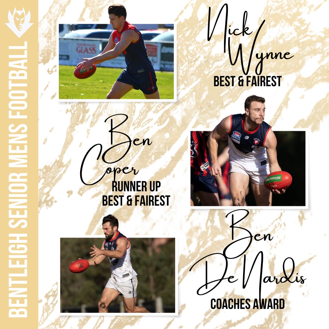 Bentleighfnc's tweet photo. Congratulations to Nick Wynne, Ben Cooper, Ben De Nardis, Hudson Thomas, Ashley DiCiero, Charlie Parkin, Tom Smith and Joey Colaciello for their achievements in the Senior Men's Football team! https://t.co/a8H5UDuzFD