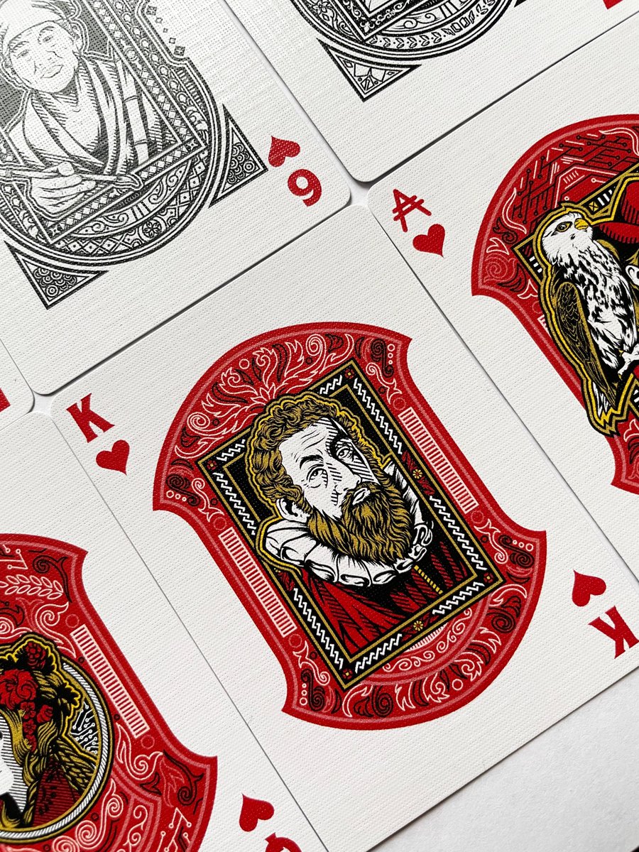 We're giving away a pack of #Cardano Series Playing Cards!💥 This high quality 54 card poker deck features: <a href="/IOHK_Charles/">Charles Hoskinson</a>, Gerolamo Cardano, #Ada Lovelace, #Satoshi Nakamoto, Daedalus and many more. Includes an #NFT! 🔥 CardanoSeries.com

✅Like + RT to enter. 72 hrs!! 🍀
