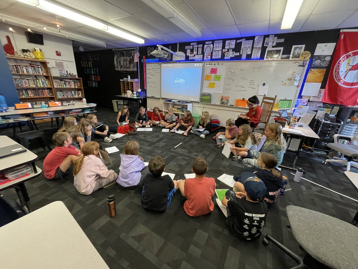 Thanks <a href="/LitROCK_taylor/">Stacey Taylor</a> for showing us how to have a Grand Conversation! We can’t wait to try this with our next book club! @PondElem @PondElemAP <a href="/rockwoodschools/">Rockwood School Dist</a>