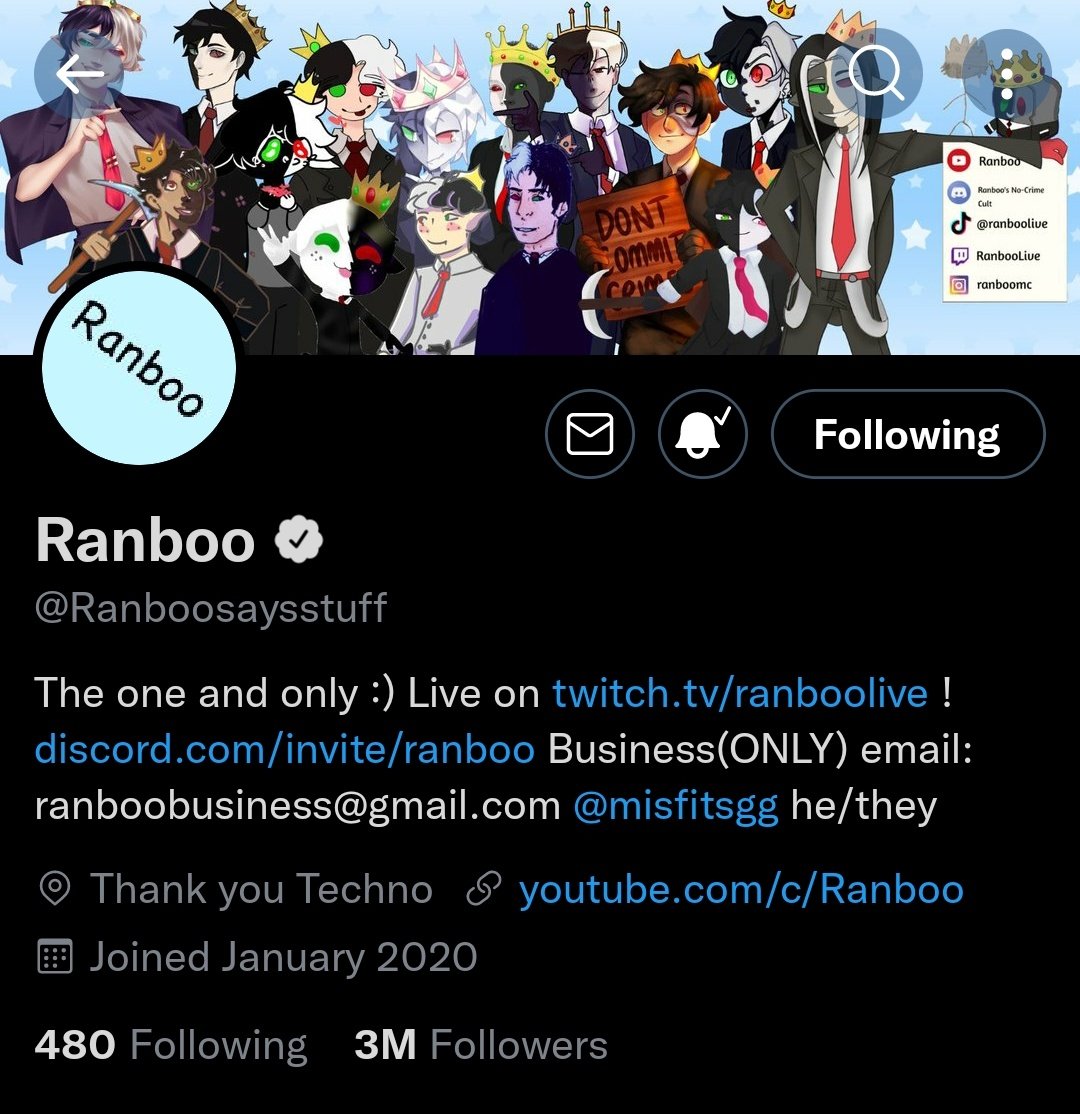 ranboo update!🎗 on X: Ranboo was also in his sub boosty chat on Discord!!   / X