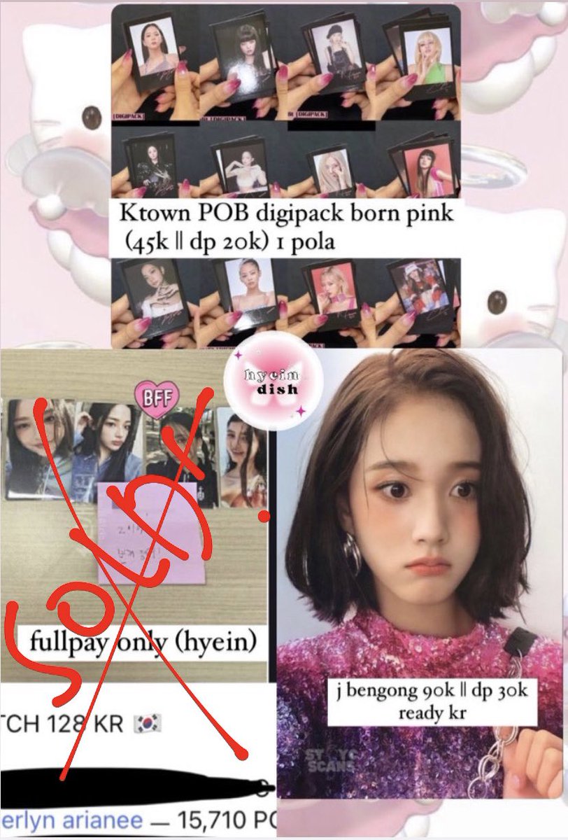 wss! wts — wto lfb ina @hyeindish

🎠 Born Pink Digipack POB Ktown (udh di wh ina)
🎠 j bengong 90k aja (nego?bisa bgt)