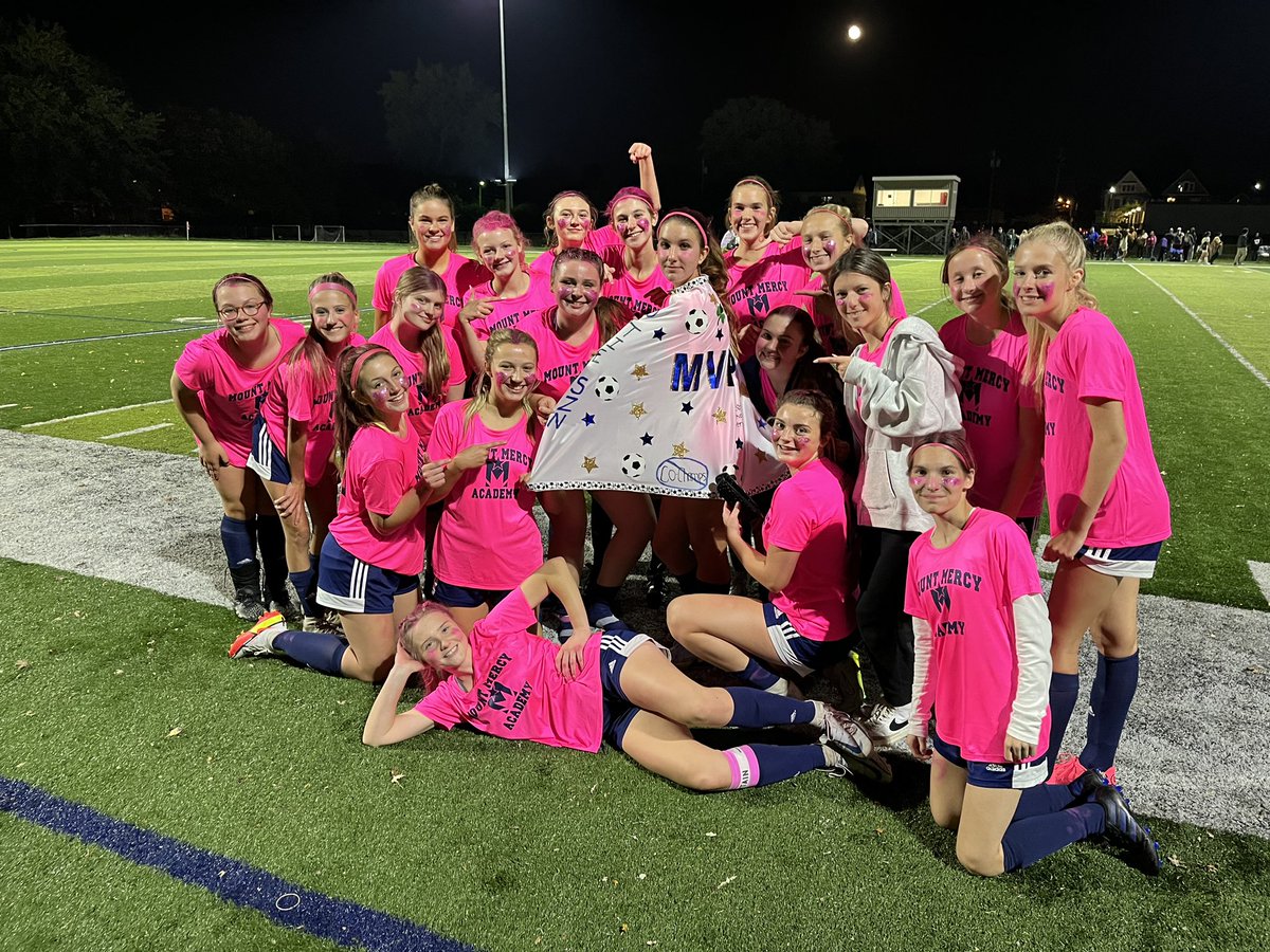 mercy_athletics's tweet photo. Great team win today for soccer! Mercy earned a Non-league victory against Hutch-Tech. 

 Freshman Emma Godsoe earned the MVP cape tonight! Her ball control and passing skills were on display which lead to multiple Mercy goals. Congrats Emma! https://t.co/1CKxfHMp4s