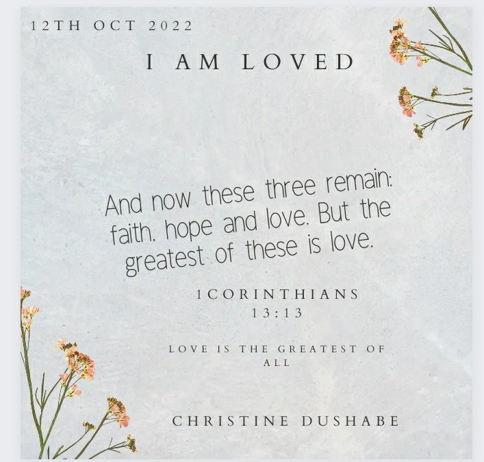 DushabeC's tweet photo. Love is the greatest.
#amloved
#loved https://t.co/tt7t1cxMgV