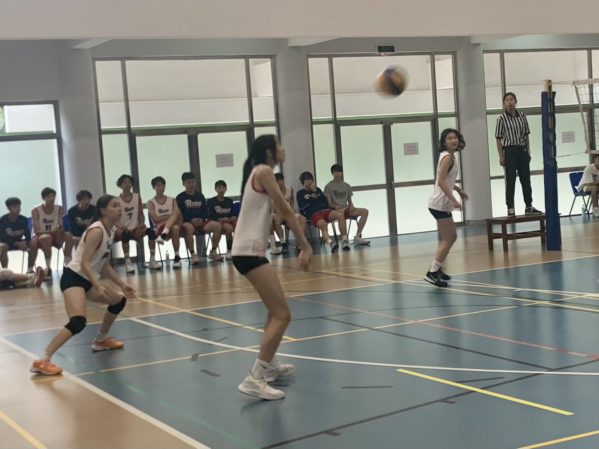 CoreyKydd's tweet image. Varsity volleyball teams at GISSA Championship tournament hosted by USIG and CIS. The boys drew CISGZ! And Girls  drew our 2nd squad😝Let go Rams @AISGZ