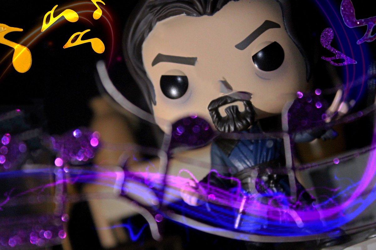 funko_89's tweet photo. “Things just got out of hand!” I loved the music fight from @DrStrange and wanted to try and recreate a shot! Another Dimension for today’s #funkophotoadaychallenge from @funko #drstrange #multiverseofmadness #marvel #funko #funkopop #funkophoto #fotw https://t.co/nVnKbLPBpk