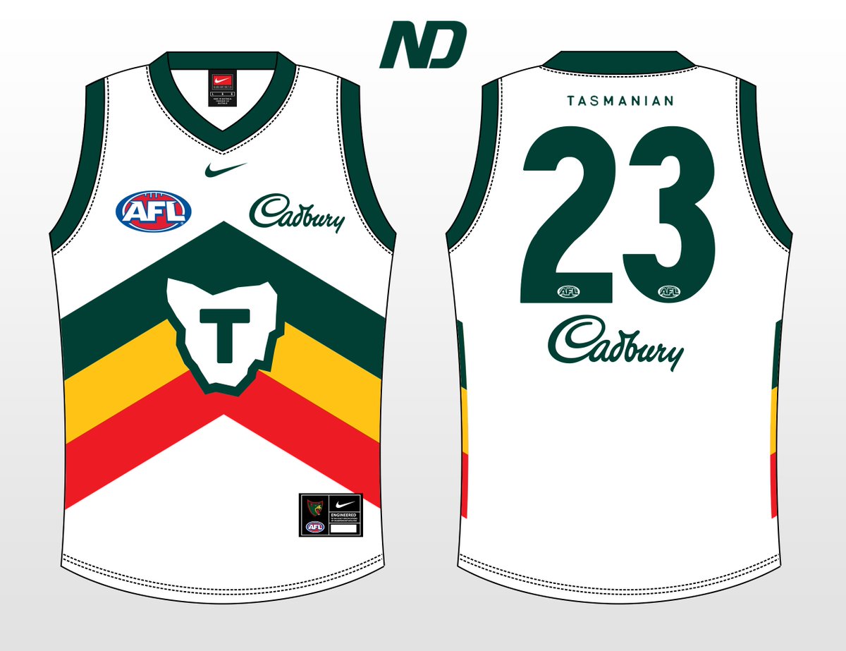 7AFL on Twitter: "These guernsey design concepts for a Tassie AFL team are  🔥 Do you rate? Artist: (IG/natodesigns_) https://t.co/8r4uqci1Wb" / Twitter
