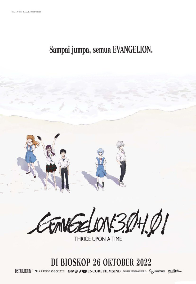 Sampai jumpa Evangelion! 

#Evangelion: 3.0+1.01 Thrice Upon a Time tayang 26 Oktober di CGV!

#SemuaSerudiCGV