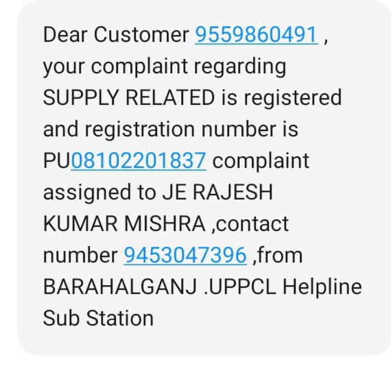 We've been living without electricity for 15 days even after complaint in Gorakhpur. Plz take action.Mob.9621213388😪