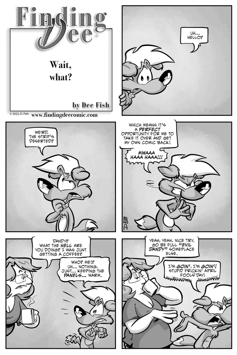 DeeBrisbyFish's tweet photo. Wow. Almost made it through the day before I remembered that it's the 21st #anniversary of my FIRST #webcomic, https://t.co/x7xIpahu9t! The #webstrip may be over, but the characters do pop up in #FindingDee From time to time. Weird that my first webcomic is old enough to drink. https://t.co/F9Zz9On1Av