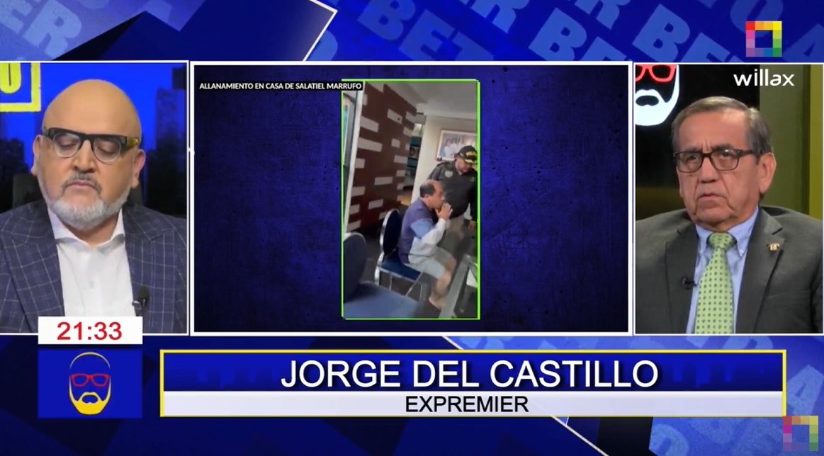 willaxtv's tweet photo. #BetoASaber | Jorge del Castillo: El primer paso es desaforar a 'Los Niños'. 

En vivo: https://t.co/yM26rxAwsg
ClaroTV: C12 
MovistarTV: C16 
DirecTV: C1191  
BestCable: C8 https://t.co/m2fM7Qs2Wu