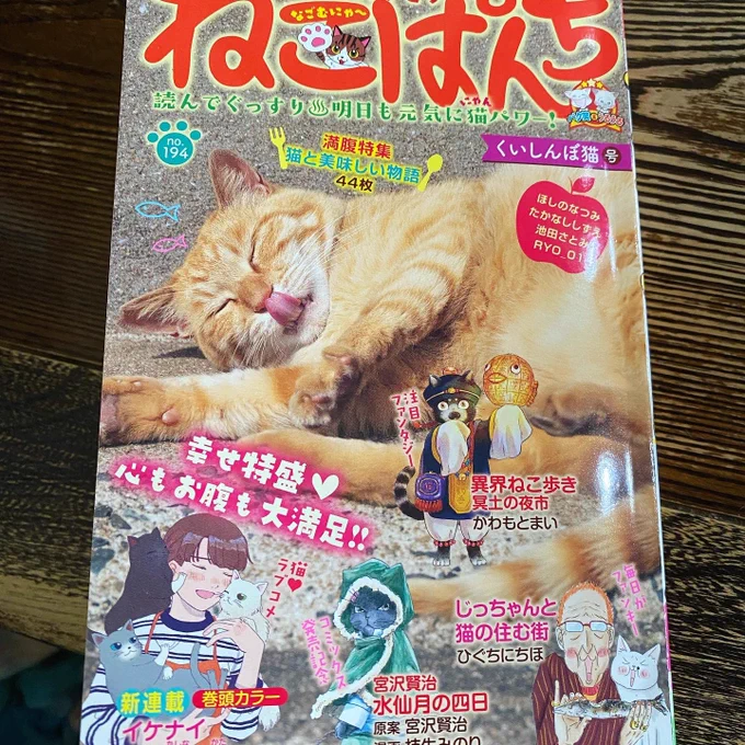 ねこぱんち発売しております!
じっちゃんが食いしん坊なお話です(猫漫画なのに!)

そしてただいま絶賛修羅場でヘロヘロになりながら仕上げておりますジィさん漫画は10月24日発売の「YOUNG jiji」に掲載されます。表紙も描かせていただきました。
こちらもよろしくお願いいたしますー! 