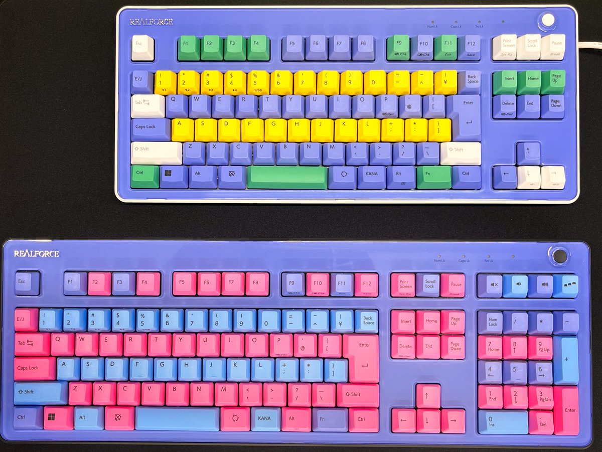 リアルフォース R3HA21 R3」をゲーミングカスタム！「R3ハイブリッドモデル 愛用の「REALFORCE REALFORCE カラーパネル＋キーキャップ付 キーボード