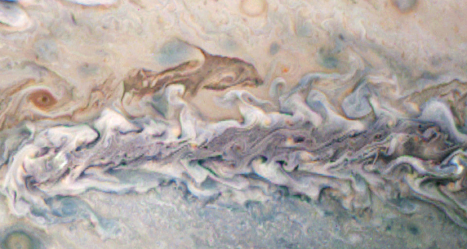A bit of #Jupiter (@NASAJuno / @SwRI / MSSS / Noel Toone)